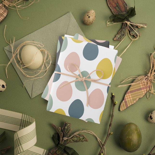 Papier d'enveloppement de Pâques Motif d'Oeuf colo (Créateur téléchargé)