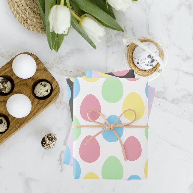Papier d'enveloppement de Pâques Motif d'Oeuf colo (Créateur téléchargé)