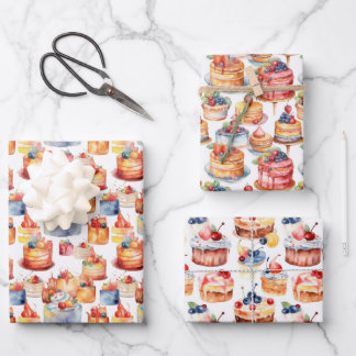 Papier d'enveloppement de rêves de gâteaux