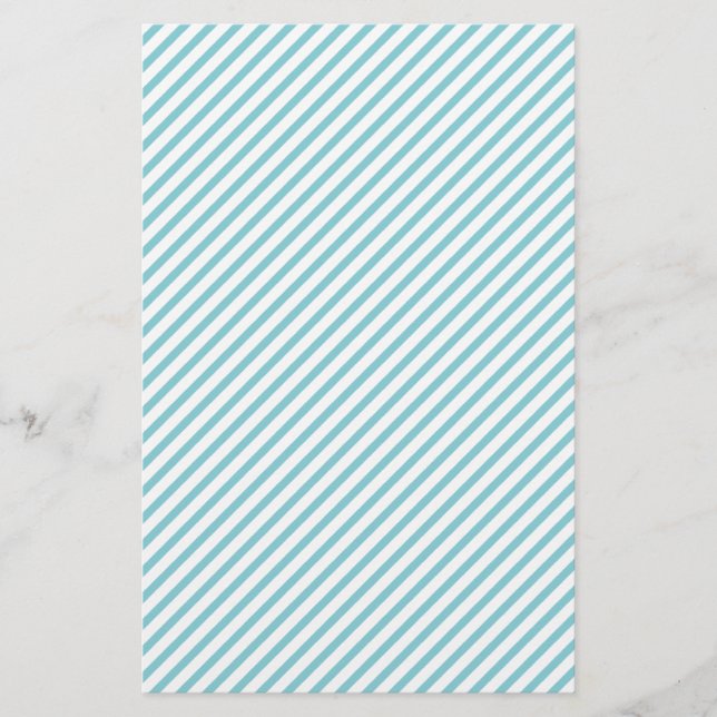 Papier d'enveloppement de savon diagonale bleu et  (Devant)