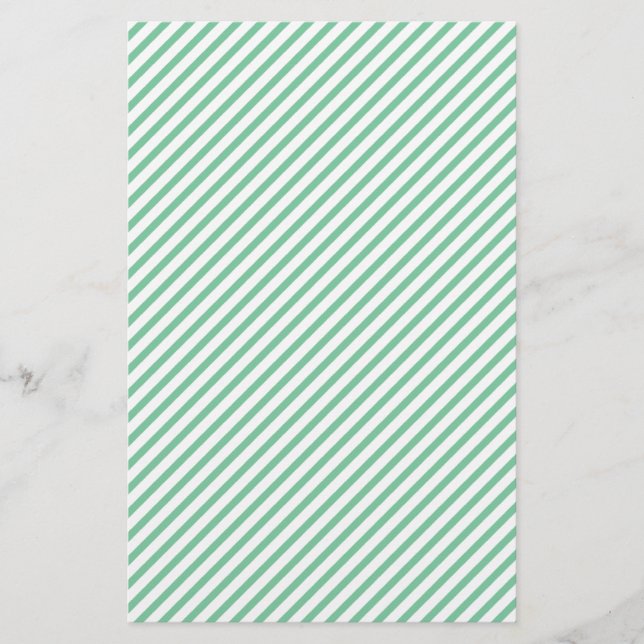 Papier d'enveloppement de savon diagonale vert et  (Devant)