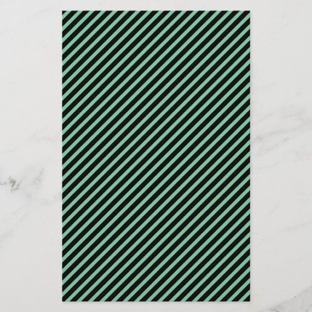 Papier d'enveloppement de savon diagonale vert et  (Devant)