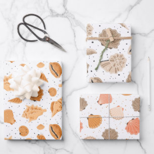 Papier d'enveloppement des coquillages de plage de