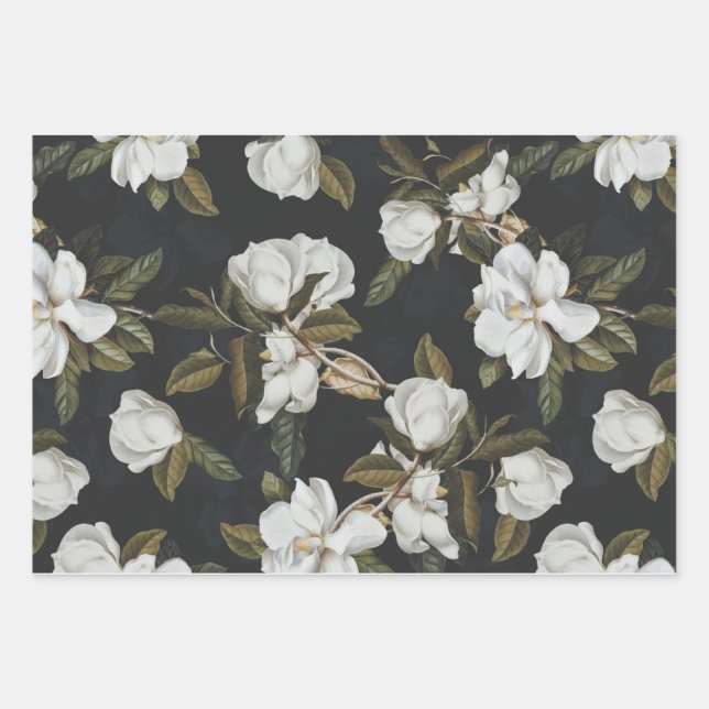 Papier d'enveloppement des fleurs de Magnolia (Devant)