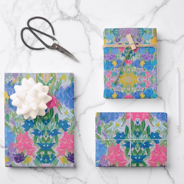 Papier d'enveloppement Floral Majesty (Recto)