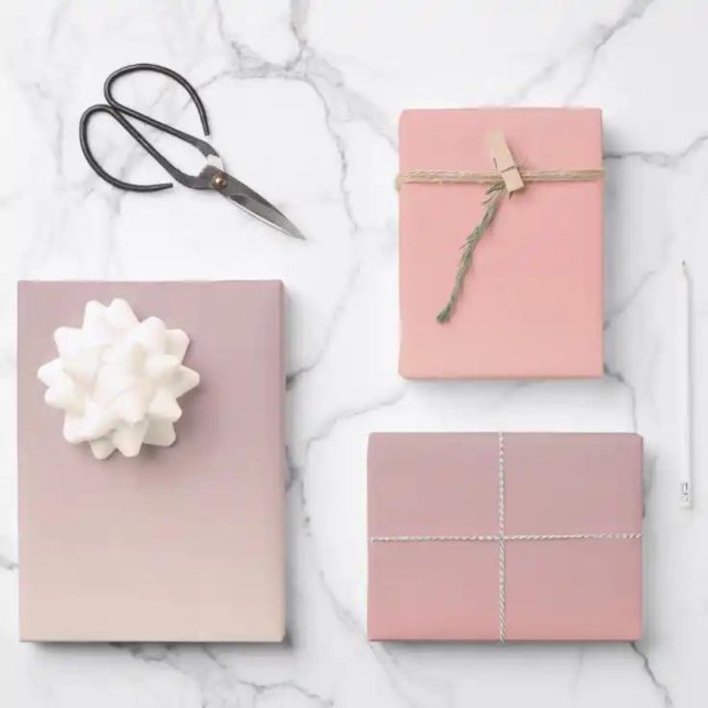 Papier d'enveloppement Ombre rose doux (Créateur téléchargé)