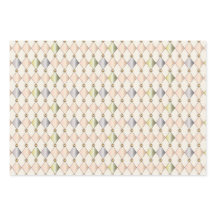 Papier d'enveloppement Pastel Harlequin Diamonds