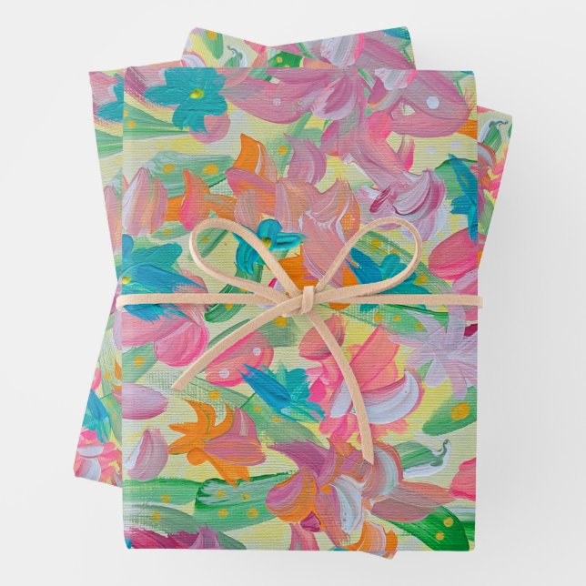 Papier d'enveloppement Pastel Sunny (En situation)