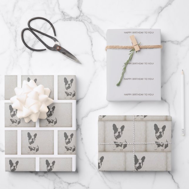 Papier d'enveloppement pour l'anniversaire du Bull (Recto)