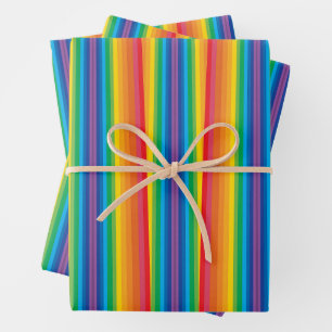 Papier d'enveloppement Retro Rainbows