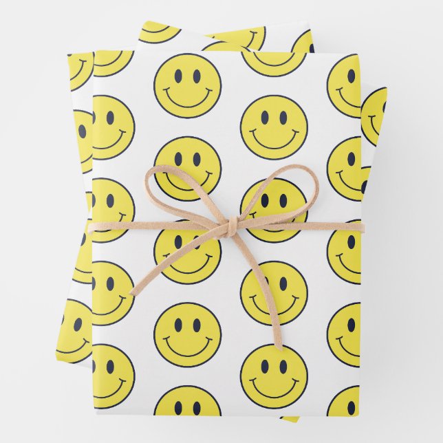 Papier d'enveloppement sourire (En situation)