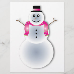 Papier déplaisant bonhomme de neige de noël