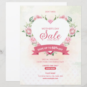 Papier Dépliant promotionnel de la fête des Mères