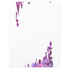 Des notes de fleurs violettes. Lilac floral. Botan
