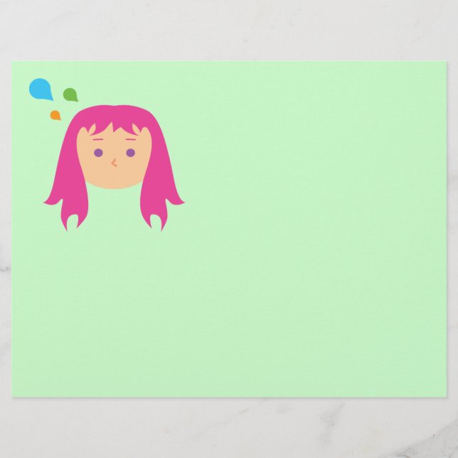 Papier Des pensées colorées (Devant)