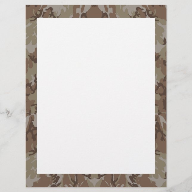 Papier Désert de Camouflage (Devant)