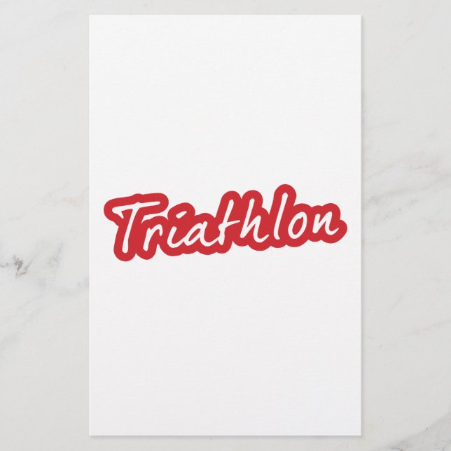 Papier Design de triathlon cool (Devant)