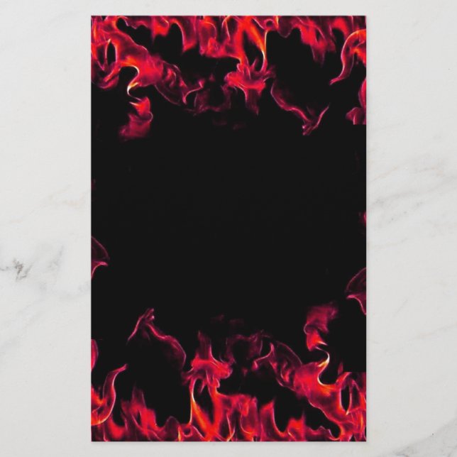 Papier Design Red Hot Flame (Devant)