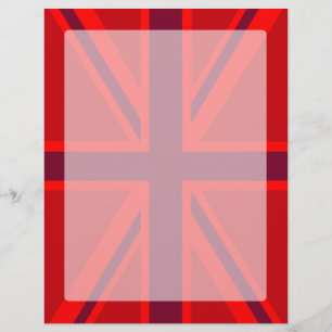 Papier Design Union Jack à accent rouge