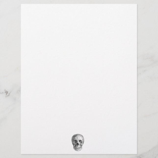 Papier Dessin de crâne parfait pour les besoins d'une fêt (Devant)