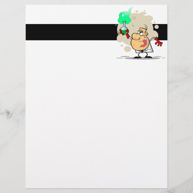 Papier dessin de scientifique fou (Devant)