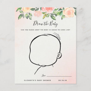 Papier Dessinez le bébé Jeu de Baby Shower