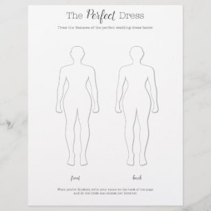 Papier Dessinez le jeu Perfect Dress