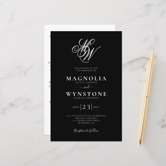 Papier Détails du code QR du monogramme budgétaire Faire- (Devant/Arrière en situation)