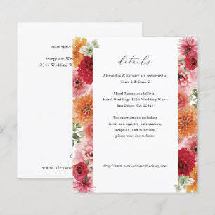Papier Détails sur les fleurs multicolores d'été Budget