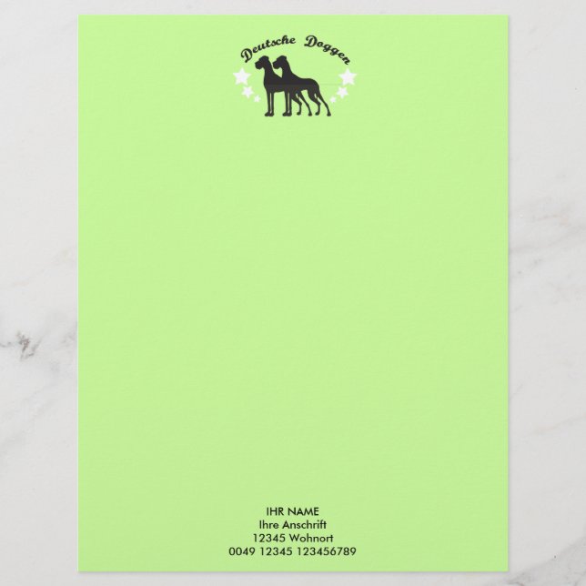 Papier Deutsche Doggen (Devant)