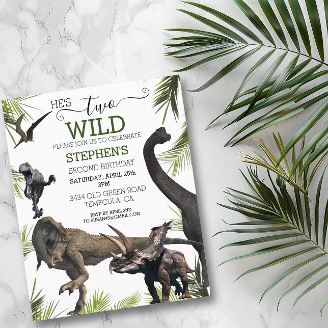 Papier Deux Dinosaures Sauvages Tyrannosaurus Raptor Anni (Créateur téléchargé)