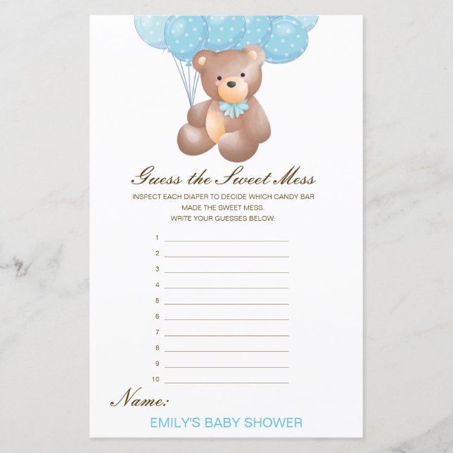 Papier Devinez édite la douceur de la souris, couche salé (Devant)