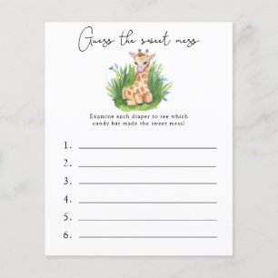 Papier Devinez la douceur du jeu - Baby shower