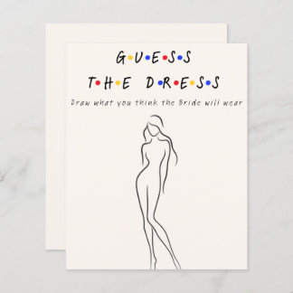 Papier Devinez la robe