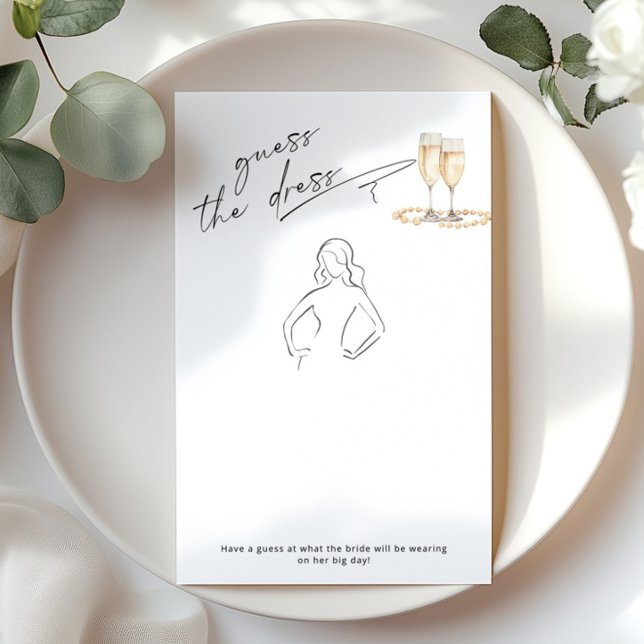 Papier Devinez la robe perles minimalistes et le ministèr (Créateur téléchargé)