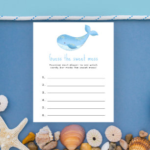 Papier Devinez le doux désordre - jeu pour baby shower ba