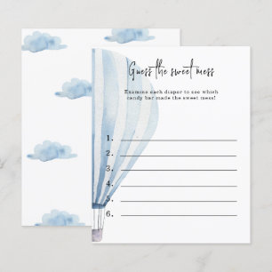 Papier Devinez le gâchis sucré - jeu de baby shower