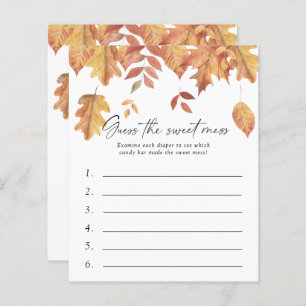 Papier Devinez le jeu de Baby shower de mats doux - Feuil