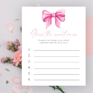 Papier Devinez le jeu de baby-shower pour bébé sucré - Ru