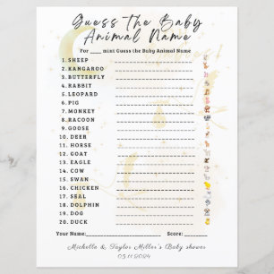 Papier Devinez le jeu des bébés animaux, Oh Babies !