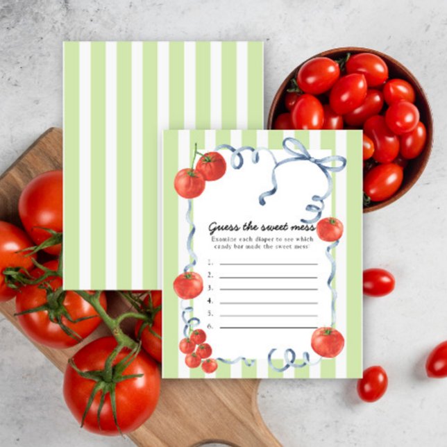 Papier Devinez le jeu Sweet Mess - Tomate (Créateur téléchargé)