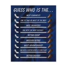 Devinez qui Fête des mariées Mariage jeu