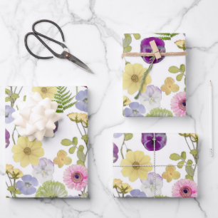 Papier d'habillage de baby shower petit Fleur sauv