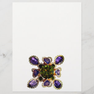 Papier Diamants d'améthyste violet Emeralds bijoux