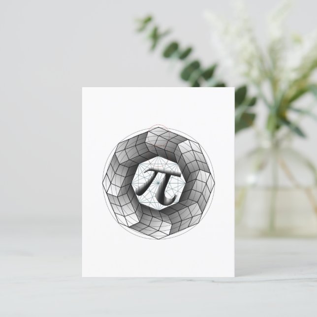 Papier d'illusion optique pour symbole Pi (Debout devant)