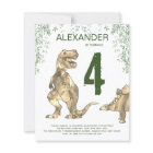 Dinosaur Anniversaire Fête Budget Invitation Circu