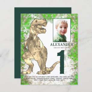 Papier Dinosaur Jungle 1ère fête d'anniversaire Photo