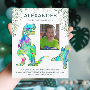 Papier Dinosaur Jungle T Rex Roar fête d'anniversaire