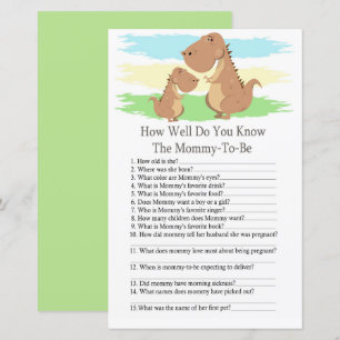 Papier Dinosaur T-rex vous connaissez bien le baby shower