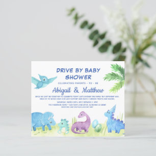 Papier Dinosaure BUDGÉTAIRE Conduite Par Invitation Baby 